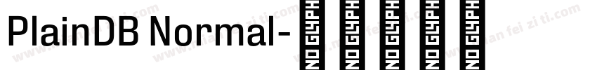 PlainDB Normal字体转换